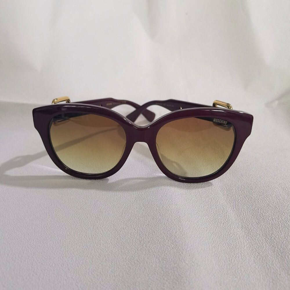 Moschino Dark Red Gradient Sunglasses For Men And Women - Picture 2 of 10